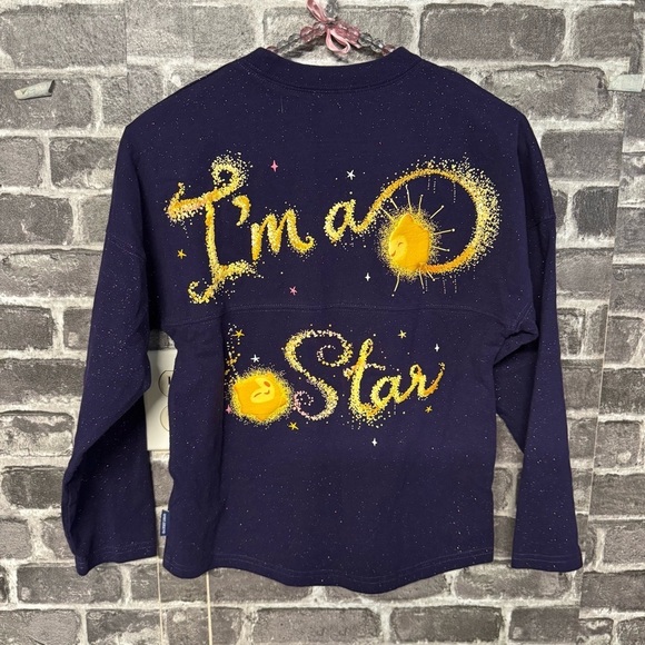 2023 Disney Parks Wish Movie Spirit Jersey sweater purple sparkle - Picture 7 of 9